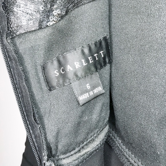 Scarlett Ribbed and Silver Sequin Top Dress - Picture 5 of 6